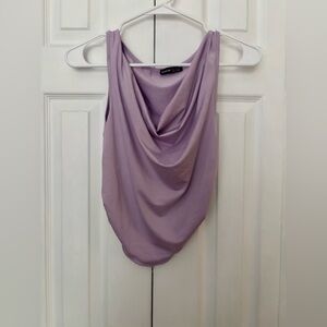 SHEIN Light Purple Sleeveless Top